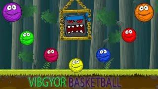 7 BASKET BALL in VIBGYOR COLOR FIGHTS 7 BOSS in "DEEP FOREST" .