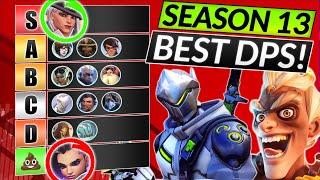 NEW SEASON 13 DPS TIER LIST - BEST and WORST HEROES to RANK UP! - Overwatch 2 Meta Guide