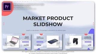 Premiere Pro Template | TV Market Product Slideshow