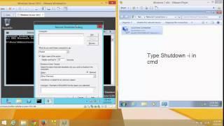 how to shutdown or restart clients remotely in windows server 2012