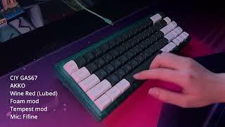 creamy/clacky keyboard