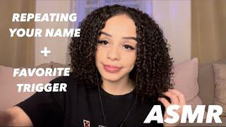 ASMR~Repeating YOUR name + Favorite Trigger (1 Hour) | Hand Sounds, Hand Movements, Visuals, Tapping