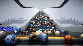 Planets On Escalator