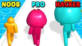 NOOB vs PRO vs HACKER in Slime Head Run!