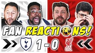 TOTTENHAM & LIVERPOOL FANS REACTION TO TOTTENHAM 1-0 LIVERPOOL | CARABAO CUP FAN REACTIONS