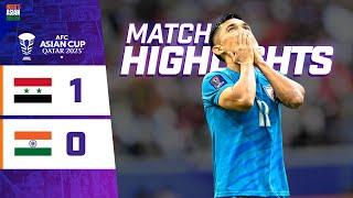 Match Highlights | AFC Asian Cup 2023 | Group stage | Syria 1-0 India