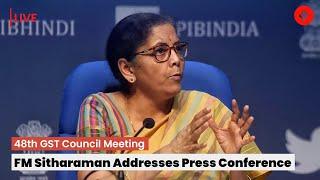 LIVE: Finance Minister Nirmala Sitharaman Addresses Press Conference Post 48th GST Council Meeting