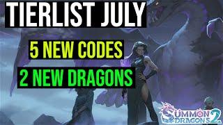 Tierlist (July 2024) & New Codes [Summon Dragons 2] PvE & PvP Best Dragons