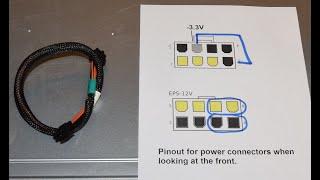 Updated design and build of the Dell Poweredge R720/R730 riser to EPS 12V Tesla power cable