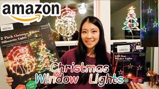 Christmas Window Lights! Easy Christmas lights decor| best amazon christmas lights Quntis