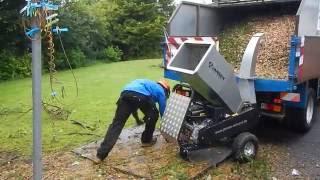 Jansen GTS-1500E small wood chipper. TFG-Tree Service