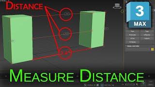 How to measure distance b/w object in 3ds max tutorial with Tape | Design Tool Script | AJ Designer