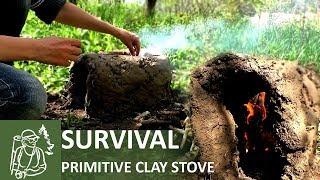  Primitive Outdoor Clay Stove DIY | Survival