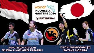 Jafar HIDAY/Felisha A PASARIBU (INA) vs Yuichi SHIMO/Sayaka HOBARA (JPN) BNI Indonesia Masters 2024