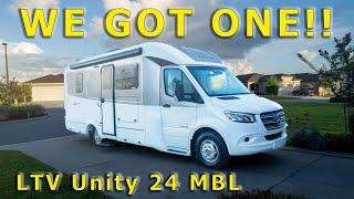 Leisure Travel Vans - Picking Up Our Leisure Travel Van Unity 24 Murphy Bed Lounge