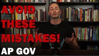 AP Gov Top 5 Mistakes Students Make According to AP Readers