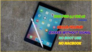 iPAD PRO 9.7 iOS 16 HELLO/iCLOUD BYPASS WITHOUT SIGNAL WITH UNLOCKTOOL(NO BOOT USB/ONLY WINDOWS)