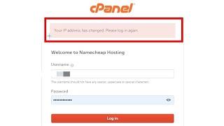 How to Fix: cPanel - Your IP address has changed Please log in again
