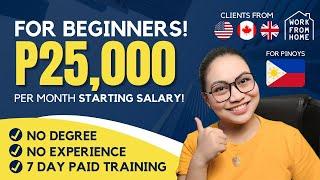 NO EXPERIENCE: P25,000/MO Starting Salary | ONLINE JOB as Product Researcher: FREE TRAINING!