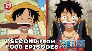 1 Second from 1000 Episodes of One Piece