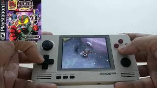 Testing Retroid Pocket 2+ PS1 Micro Maniacs Racing.