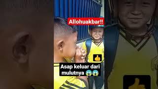 #viralkan#jangan skip20s#asap keluar dari mulut anak ini#shorts