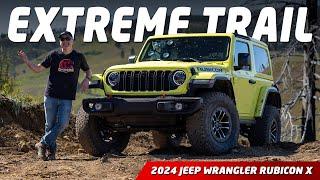 Is Our New Off-Road Trail Too Hard for the 2024 Jeep Wrangler Rubicon X?