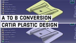 Surface A to B conversion | Class A to B | CATIA V5 | Plastic Design