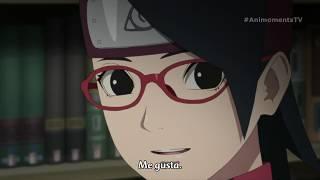 Boruto toma de la mano a Sarada