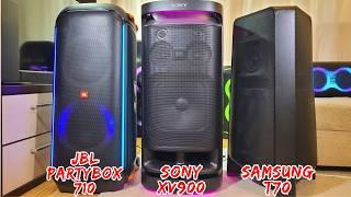 JBL Partybox 710 VS Sony SRS-XV900 VS Samsung MX-T70 Which is better?