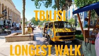 【4K】Longest Walk In Tbilisi / Avlabari - Old Tbilisi - Vake - Saburtalo