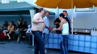 Fat guy dancing