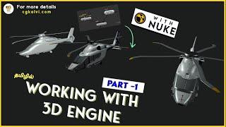 Nuke masterclass - 3D Compositing, Animation | 3D Import , texture , Nuke materials | Nuke 13 tamil
