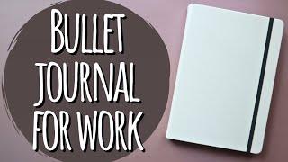 Minimal Bullet Journal for Work | Work Planner Setup