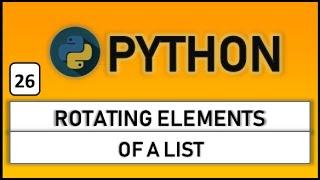 Rotate elements of a list. Traditional approach vs python approach