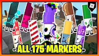 ALL 175 MARKERS in FIND THE MARKERS || Roblox