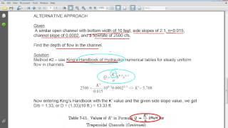 PE Exam Prep Alliance | Water Resources Engineering Sample Problem & Solution 062613