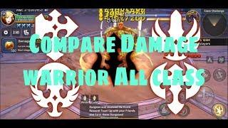 Dragon Nest M - Compare Damage all class warrior (Destroyer,Barbarian,Gladiator ,ML and D.Avenger)