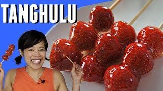 TANGHULU 冰糖葫芦 Recipe - crunchy edible glass candy-coated strawberries FAILS included