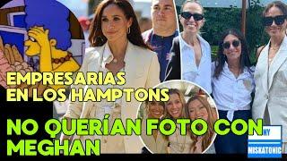 EMPRESARIAS Y CELEBRIDADES EVITARON TOMARSE FOTOS CON MEGHAN MARKLE EN LOS HAMPTONS.