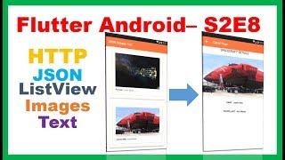 Flutter S2E8 : HTTP JSON - MasterDetail ListView Images Text