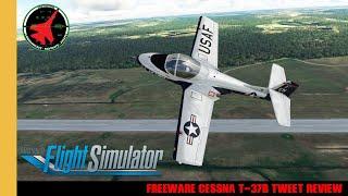 Freeware Cessna T-37B Tweet Review | MSFS | FS2020 | Microsoft Flight Simulator