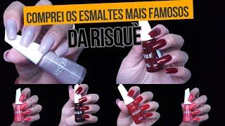 COMPREI OS ESMALTES MAIS FAMOSOS E  ANTIGOS DA RISQUE |MOSTREI TODAS AS CORES PARA VOCÊS