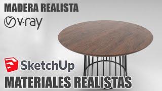 TIPS VRAY+SKETCHUP -MADERA REALISTA - YU TALLER DE ARQUITECTURA. - MATERIALES RESALISTAS.