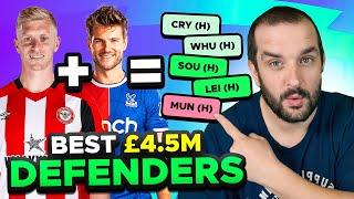 THE BEST £4.5M FPL DEFENDERS (ROTATIONS INCLUDED) | Fantasy Premier League 2024/25 tips