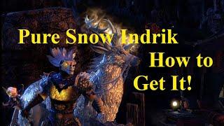 ESO How to get the Pure Snow Indrik Mount FREE!