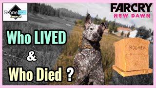 Far Cry New Dawn & Far Cry 5 Comparison - The Survivors & The Fallen [Who Survived The Bombs?]