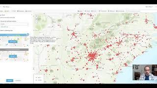 Making a map from a spreadsheet with Excel and ArcGIS online