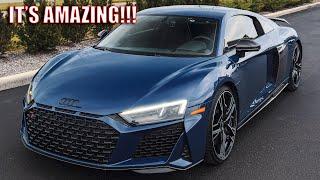 FIRST DRIVE IN MY BRAND NEW AUDI R8 PERFORMANCE!!