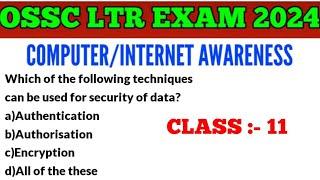 Target OSSC LTR Exam 2024 !! Computer/Internet Awareness MCQs !! Imp for SSD Sevak Sevika TGT Exam